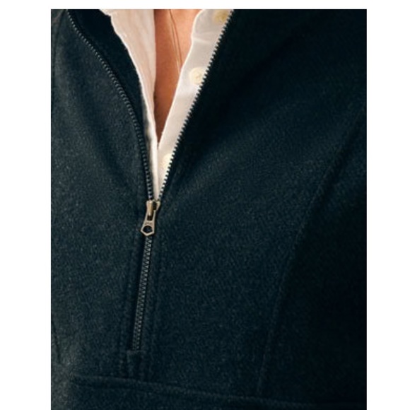 Faherty Legend Lounge Half Zip Sweatshirt-
Heathered Black Twill Size Small - Picture 4 of 12